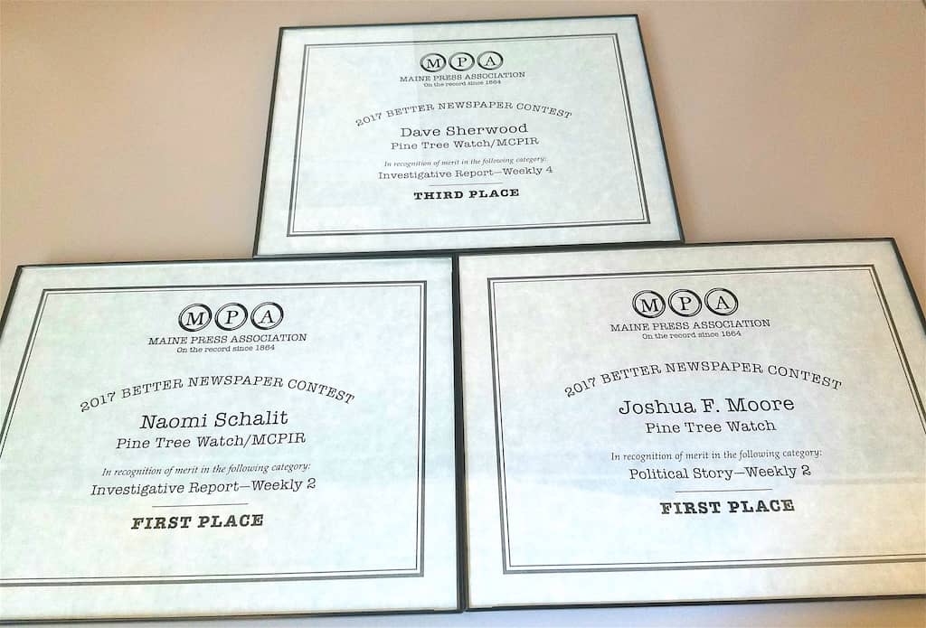 Maine Press Association honors Pine Tree Watch reporters with several journalism awards