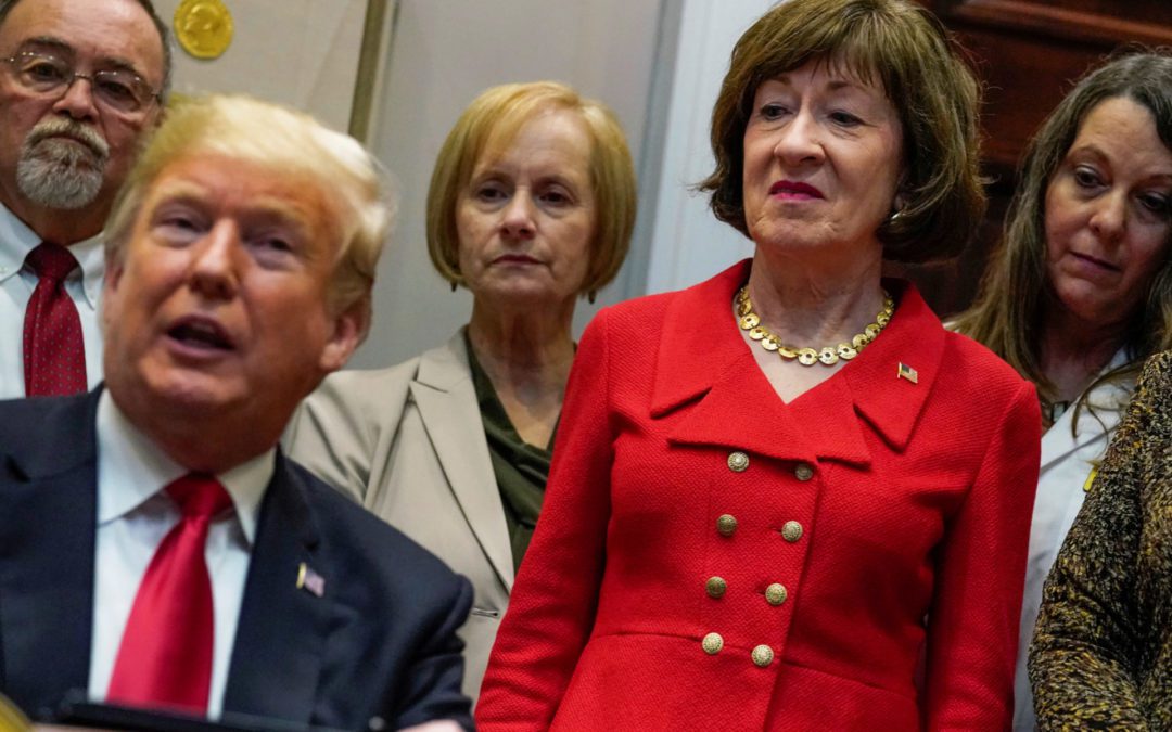 Trump’s impeachment trial places Collins in historic squeeze
