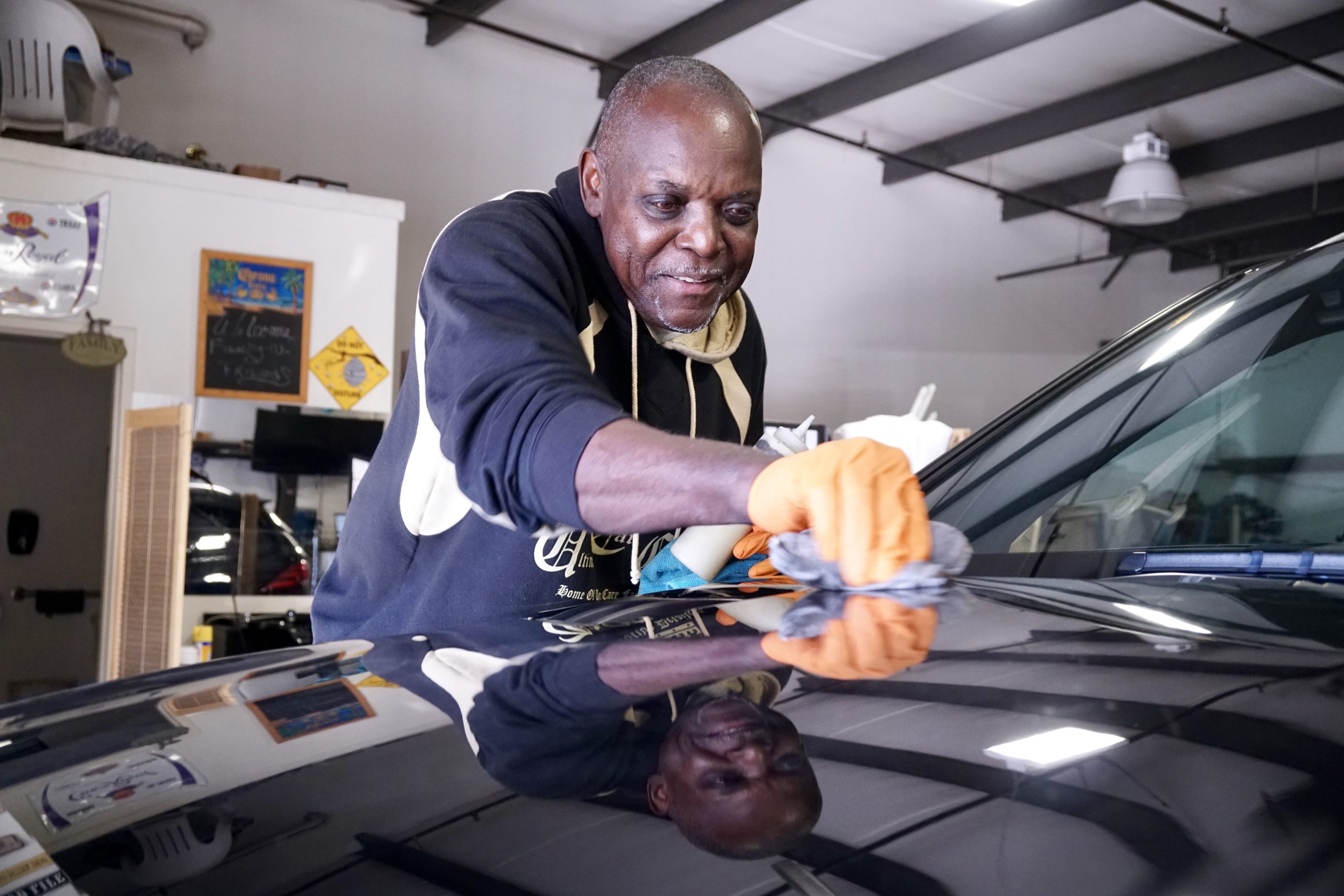 Joe King, who owns Ultimate Car Care in Portland, was part of a group that tried to start a Black business alliance in Maine nearly 20 years ago but struggled to get it off the ground. He said he is "very proud" of the Black Owned Maine directory and its growing list of initiatives to support Black entrepreneurs. Photo by Hannah Rafkin.