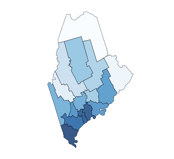 Maine’s population grew by 3% since 2016